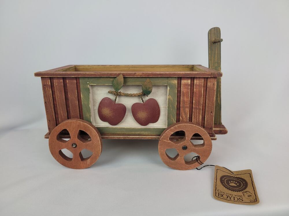 The Boyds Collection LTD Boyds Bears Coras Apple Wagon Wood Home Decor 658206-1